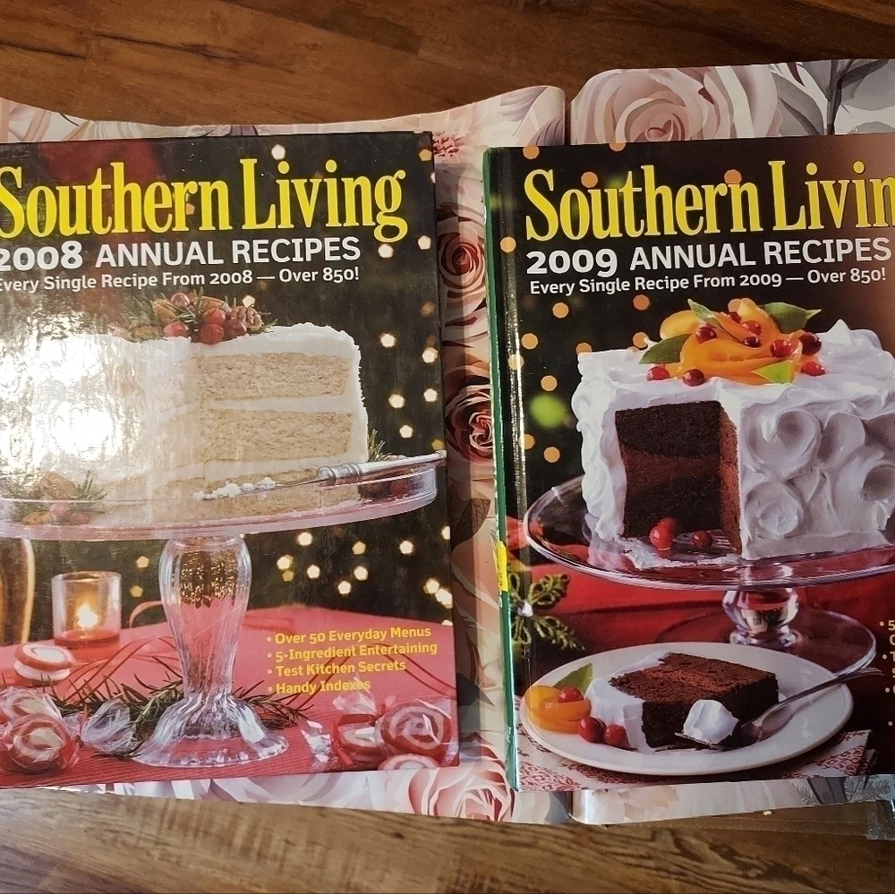 Southern living cookbooks 2008 and 2009 annual recipes
